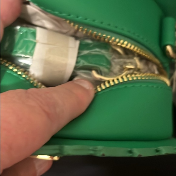 Disney Green Backpack with Red Bow and Colorful Accents - Picture 7 of 8